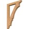 Ekena Millwork Balboa Slat Smooth Bracket, Western Red Cedar, 3 1/2"W x 30"D x 42"H BKT04X30X42BOA06SWR - alternate 1